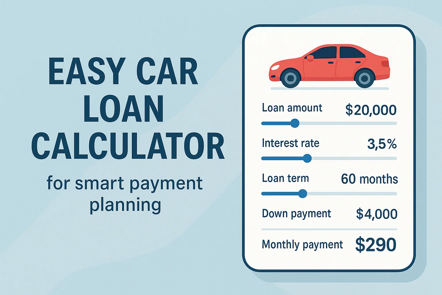 วางแผนผ่อนรถอย่างมั่นใจด้วยการคำนวณค่างวดแบบเข้าใจง่าย