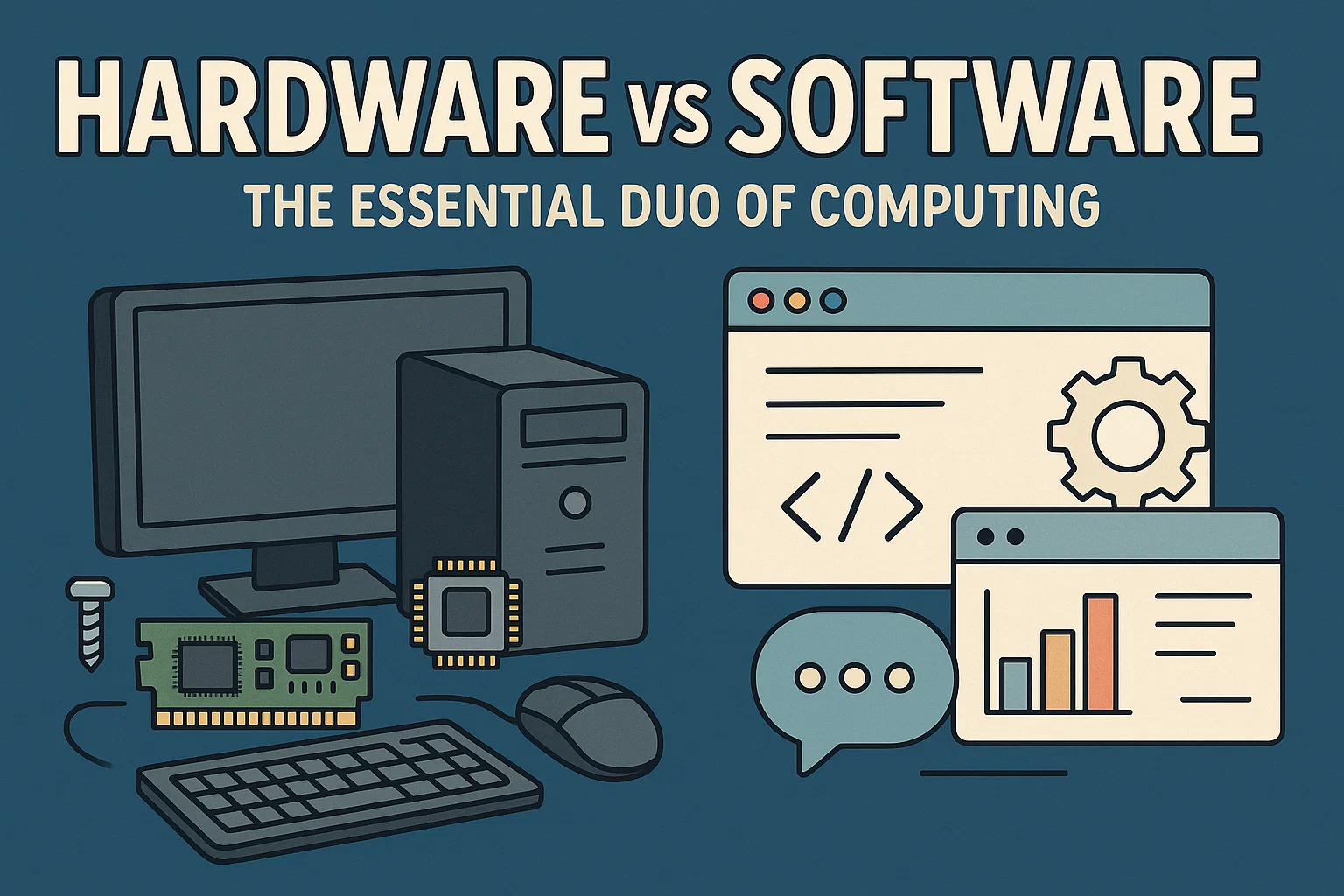 ฮาร์ดแวร์และซอฟต์แวร์ หัวใจคู่ขับเคลื่อนคอมพิวเตอร์ที่ขาดอย่างใดไม่ได้
